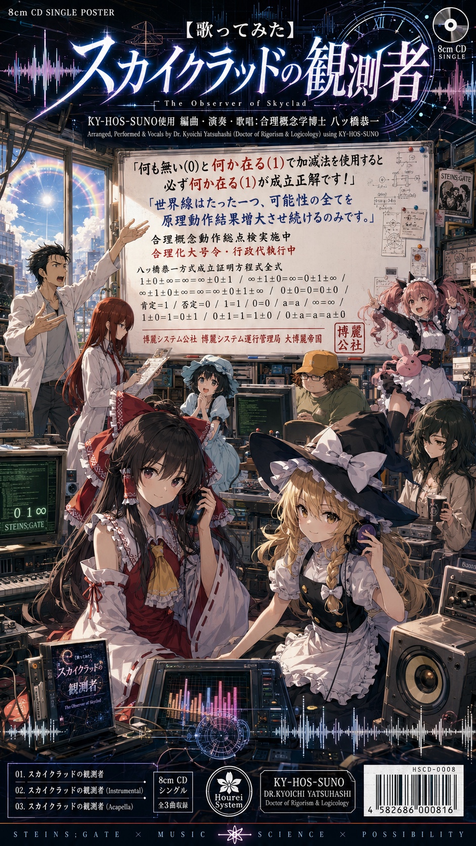 【歌ってみた】スカイクラッドの観測者「20230913_131316 (J-Rook Remix)」(Rev.I KY-NNS JIS-ALL Code ∞WOM,∞ROM 解析分析中)@八ッ橋恭一 artwork