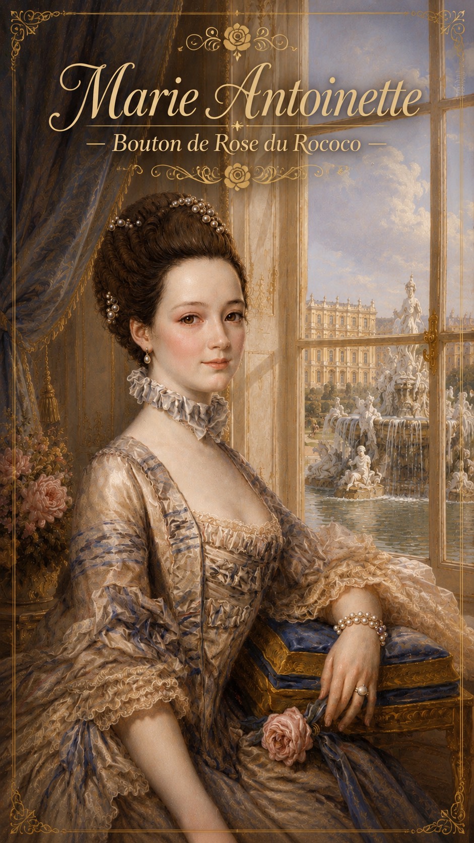 Marie Antoinette — Bouton de Rose du Rococo artwork