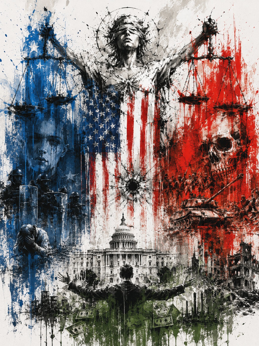 Red White & Blue artwork