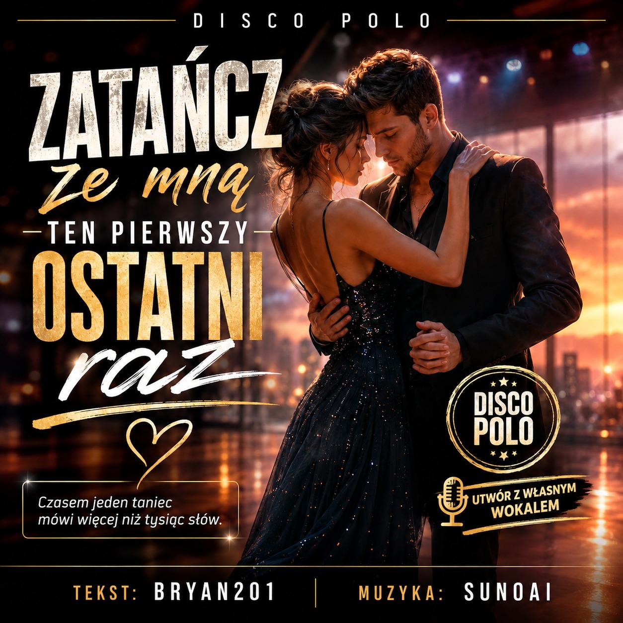 Zatańcz ze mną ten pierwszy, ostatni raz (Disco Polo) (własny wokal) artwork