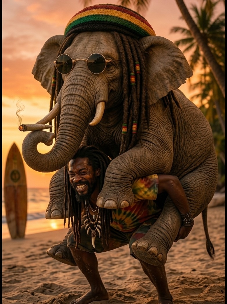 The Bush is calling for Shaman's Shadow, Rasta's Light (Mashup) artwork