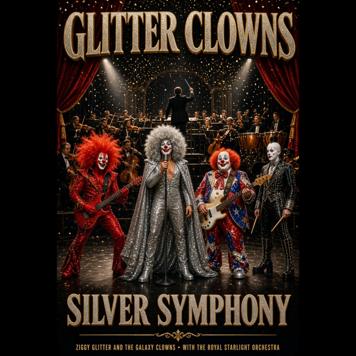 "The Glitter Clowns" presents Silver Symphony (Orcestra Version) artwork