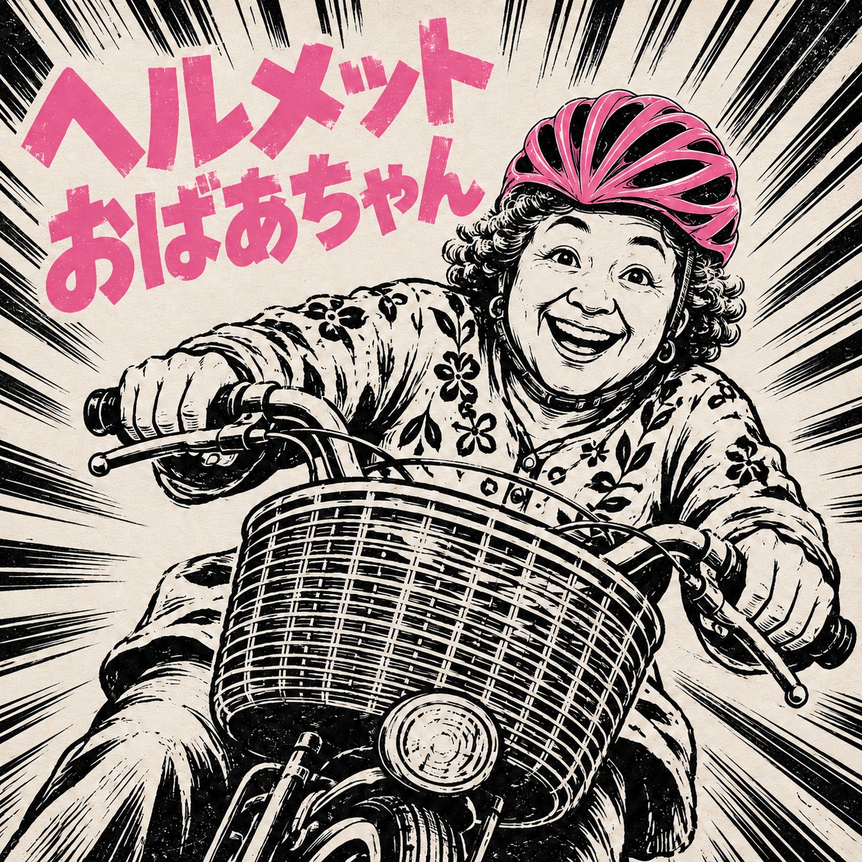 ヘルメットおばあちゃん / Helmet Grandma artwork