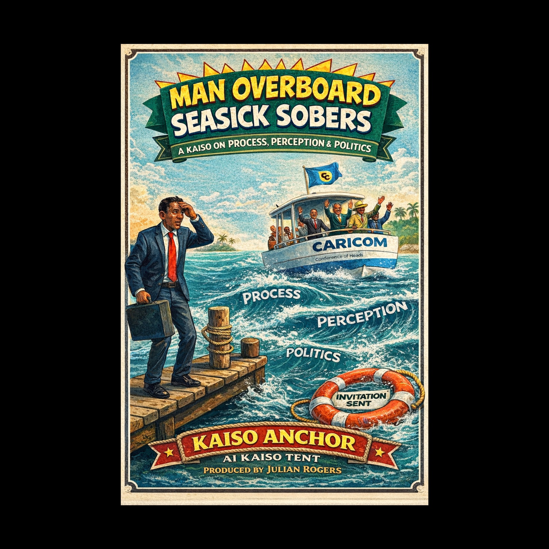 MAN OVERBOARD, Seasick Sobers - KAISO ANCHOR artwork