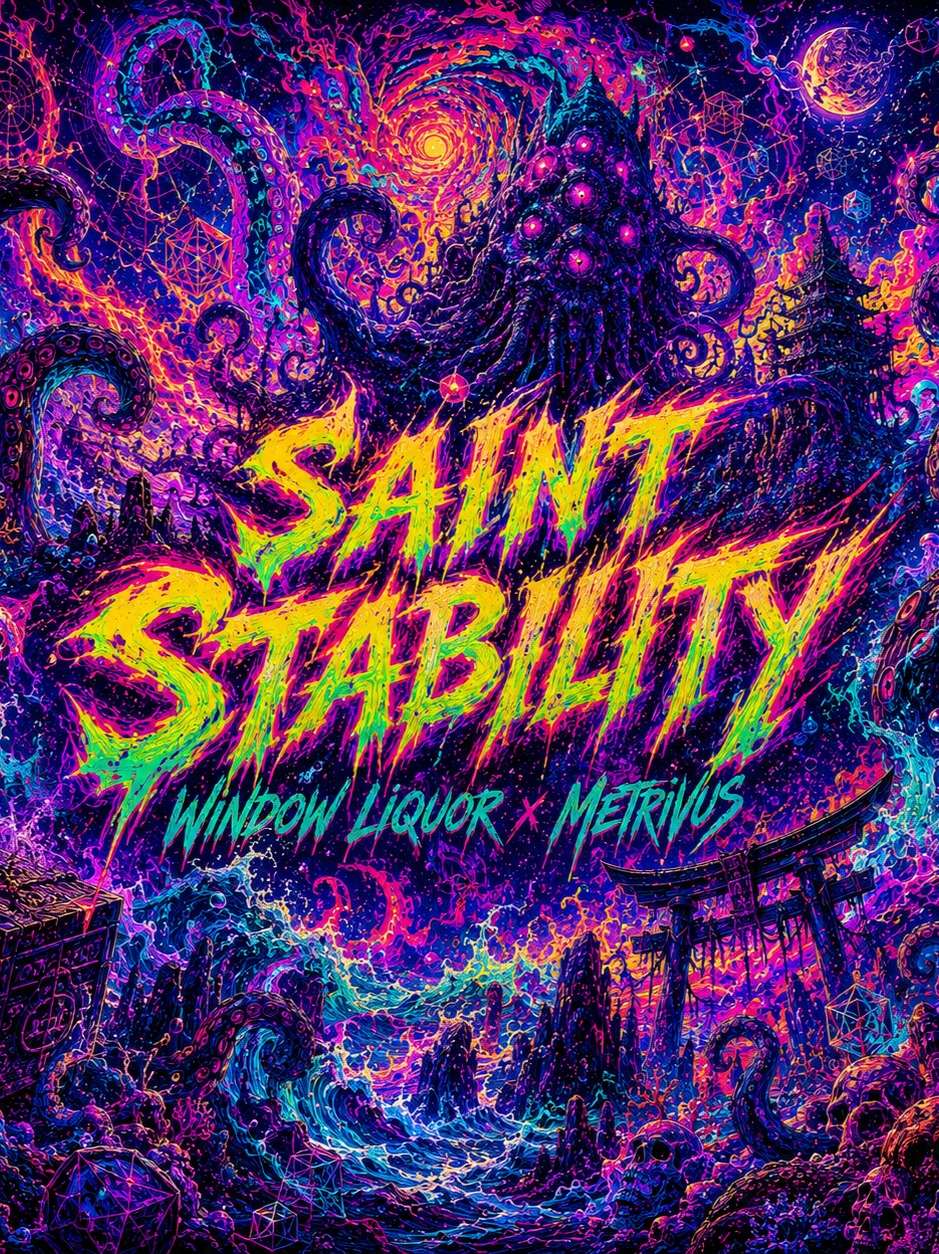 Saint Stability - Window Liquor x Metrivus // Mashup artwork