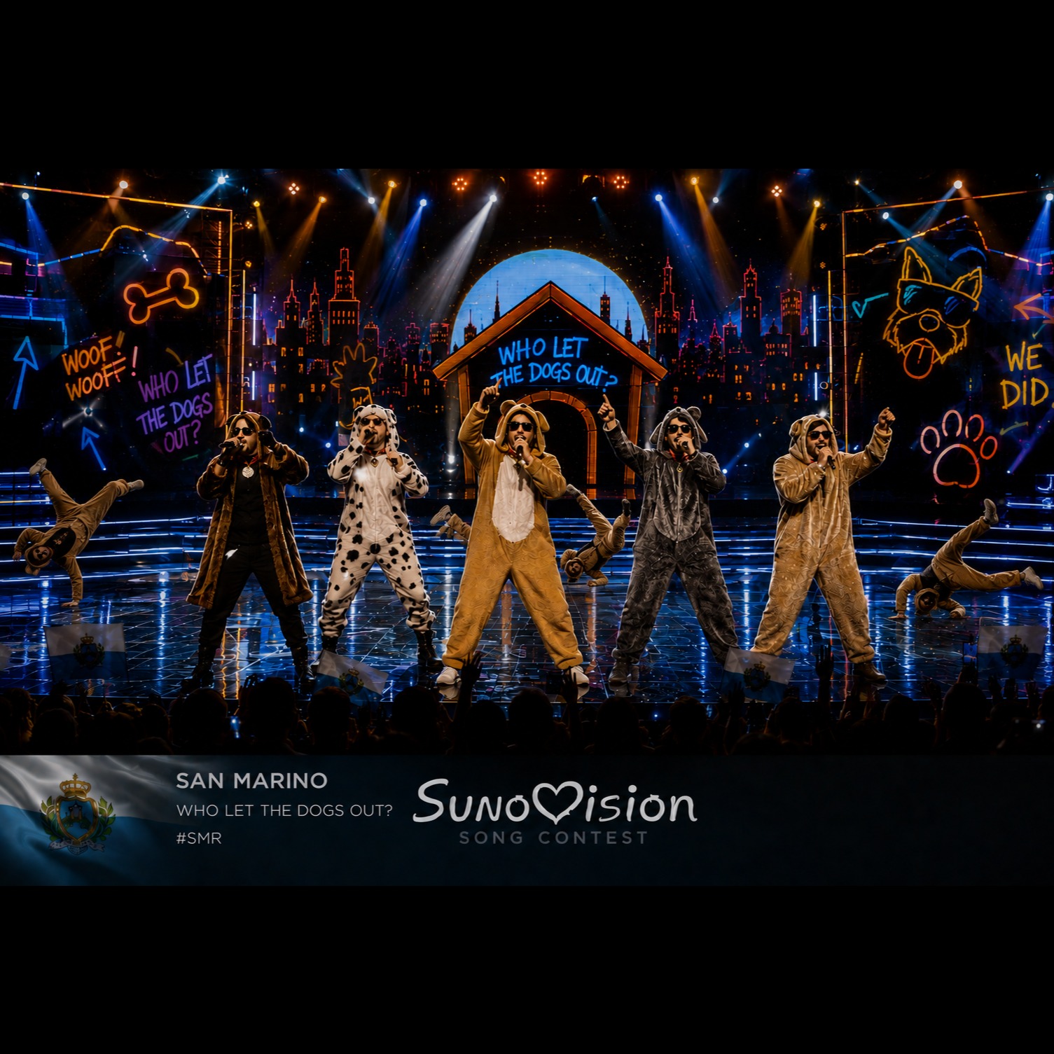 WHO LET THE DOGS OUT? (SUNOVISION SAN MARINO) artwork