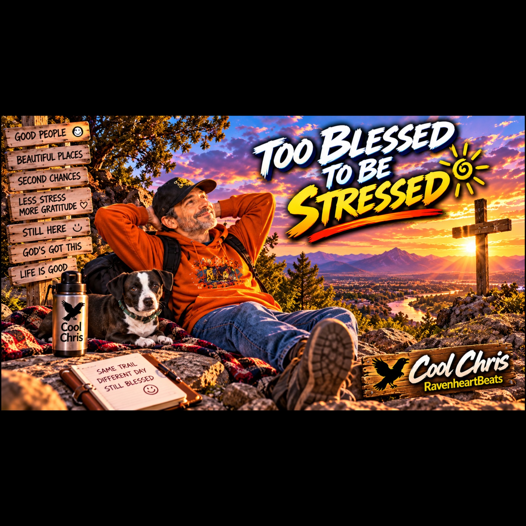 TOO BLESSED TO BE STRESSED artwork