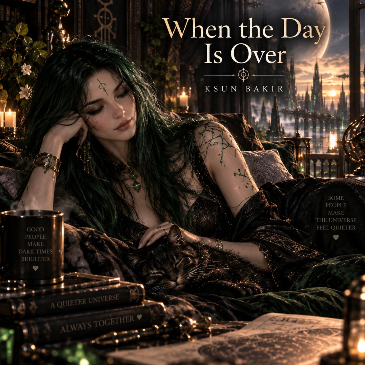 WH 40k. Ksun Bakir.  When the Day Is Over💚 artwork