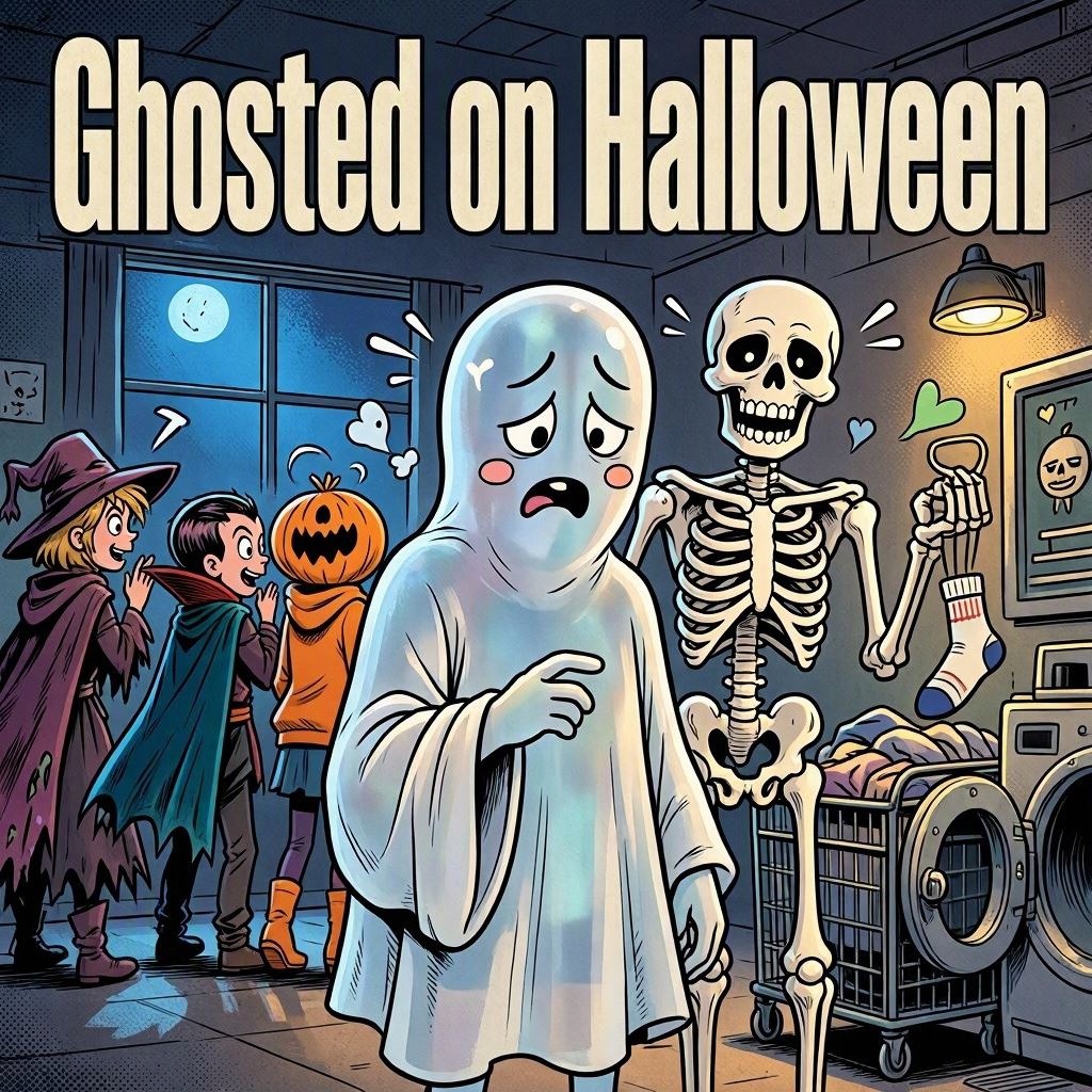 Ghosted on Halloween artwork