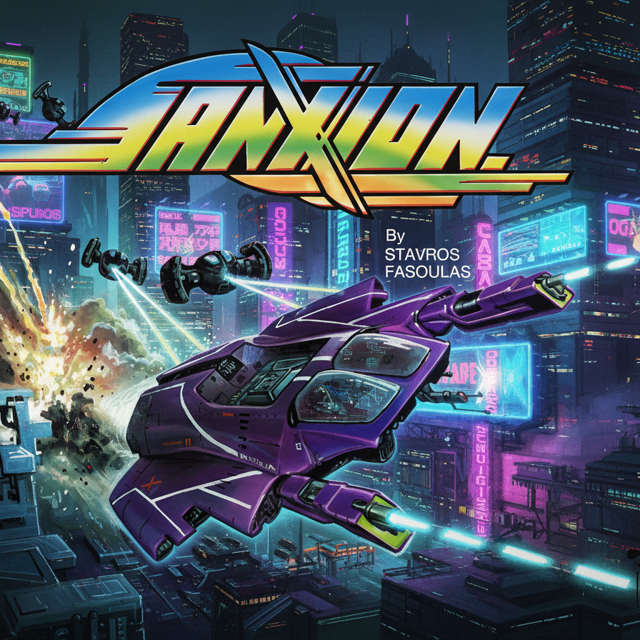 Sanxion (ZX Spectrum game trance cover) artwork