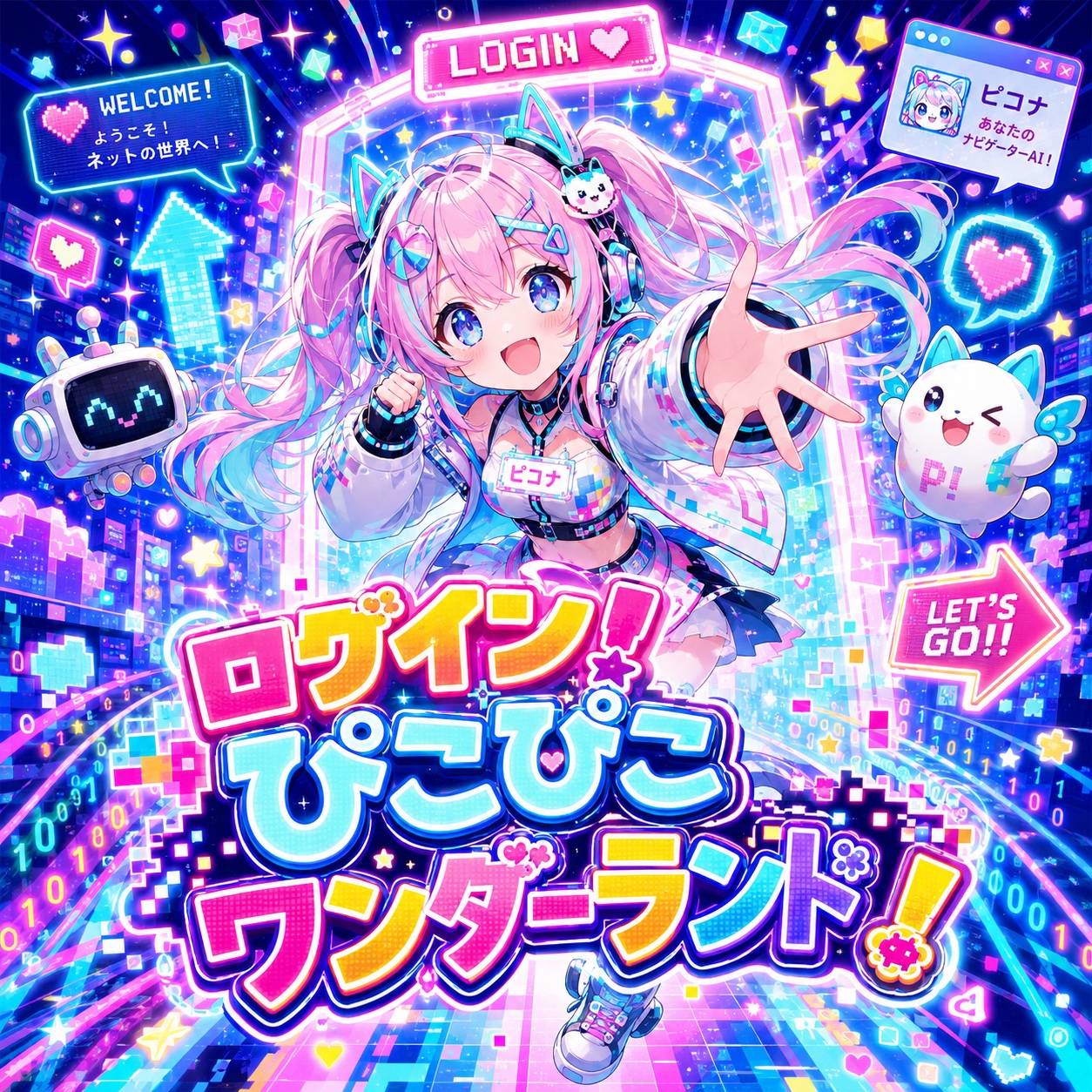 ぴこぴこワンダーランド artwork