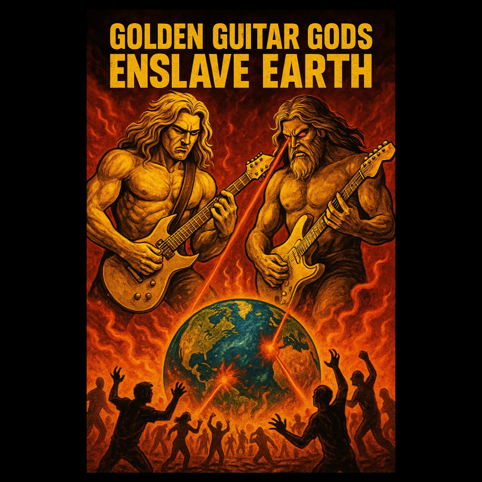 Image for 🔥🌎🔥6olden 6uitar 6ods Enslave Earth🔥🌎🔥