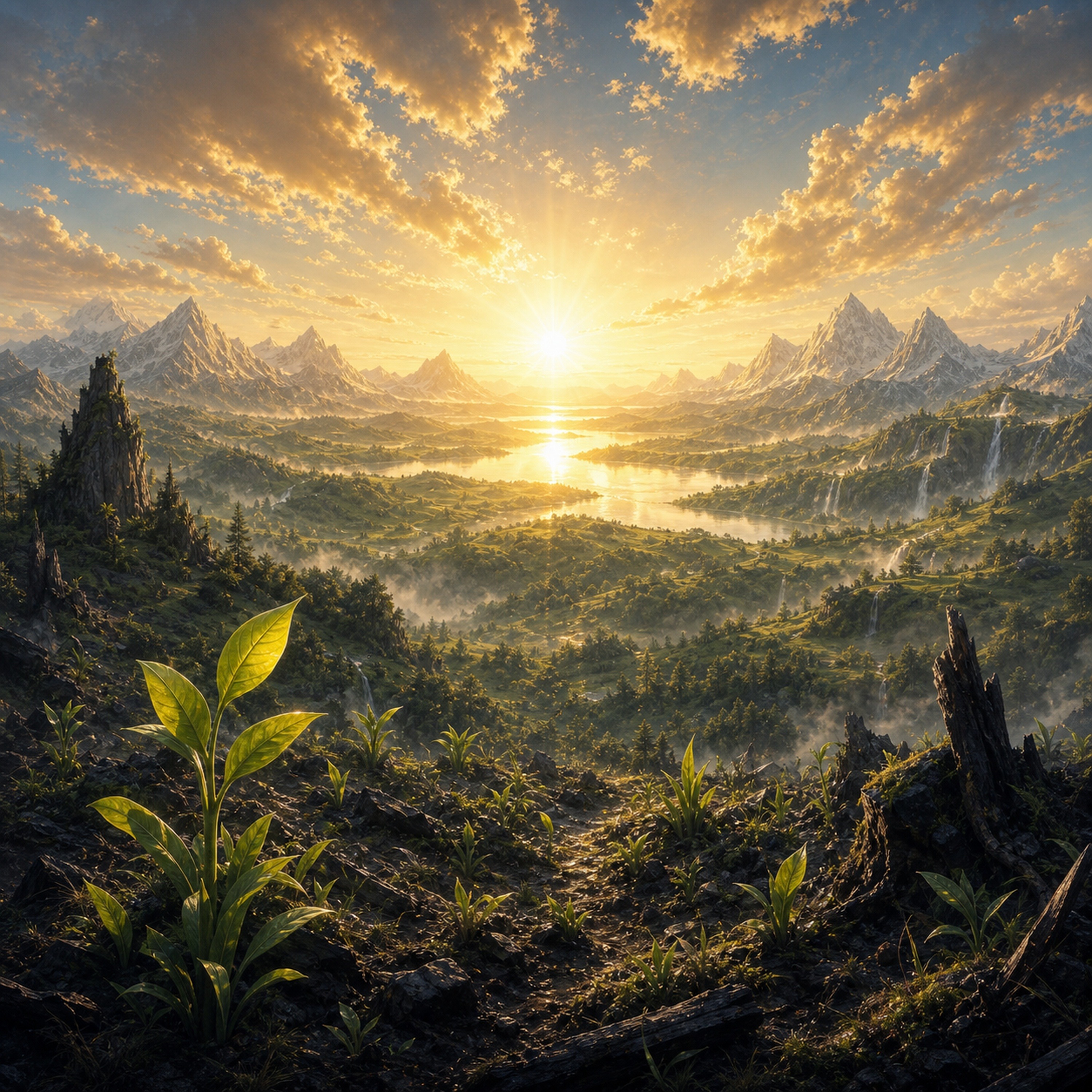 12 新たな夜明け / Rebirth - A New Dawn artwork