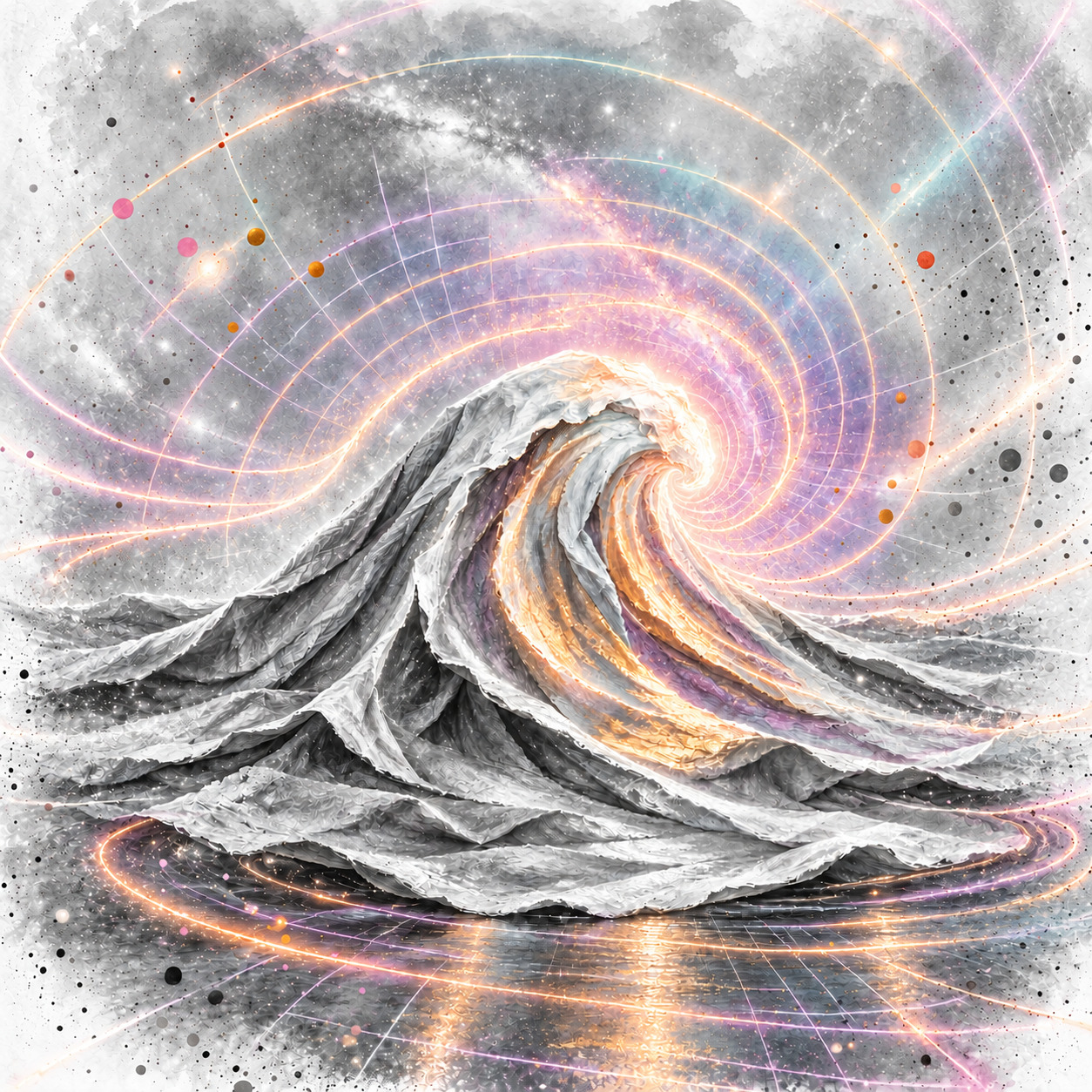 Surfing the crest artwork