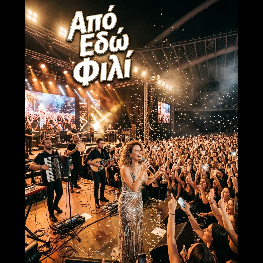 Από Εδώ Φιλί (manele chalga, greek laika, balcanic pop, laika-pop live) artwork