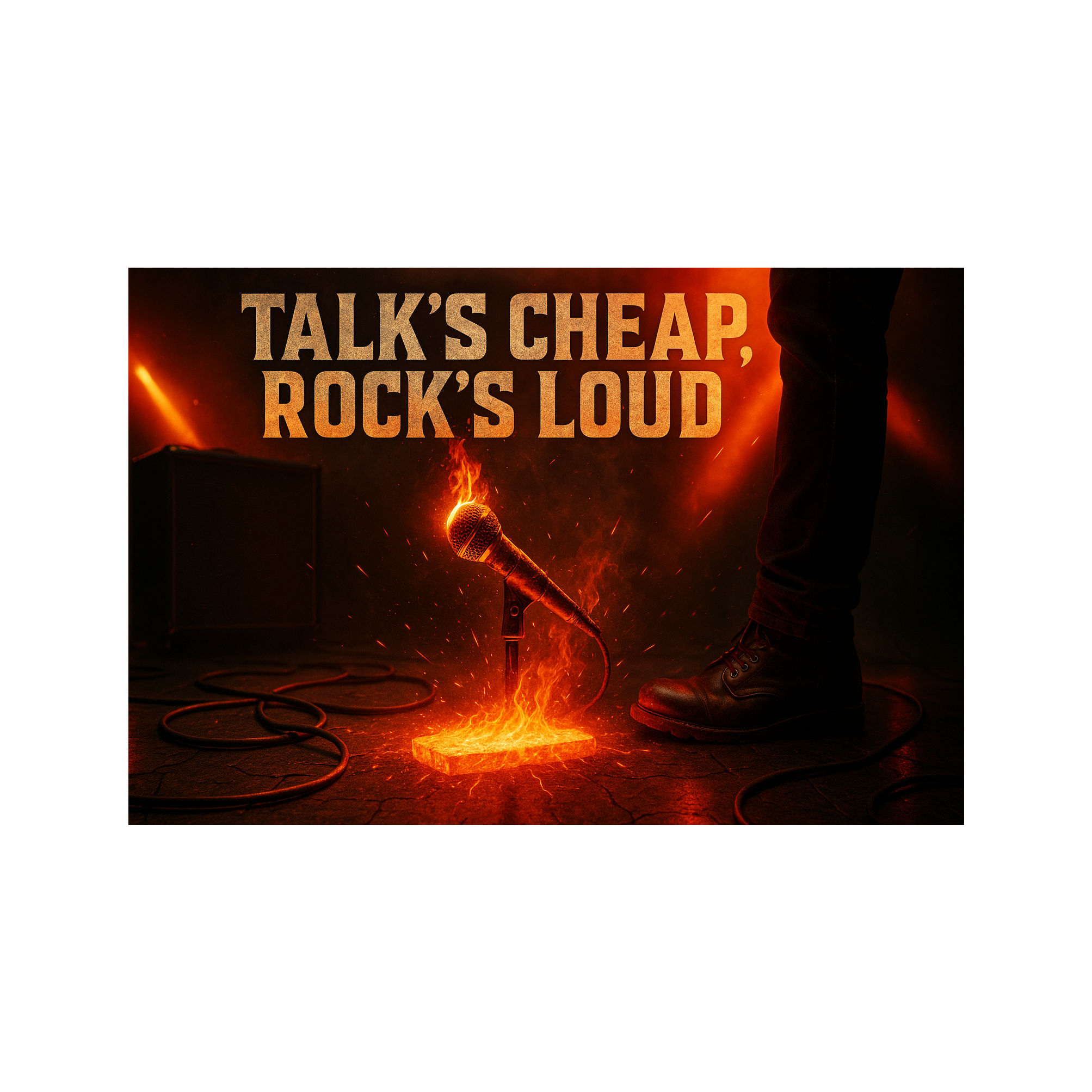 Talk’s Cheap, Rock’s Loud artwork