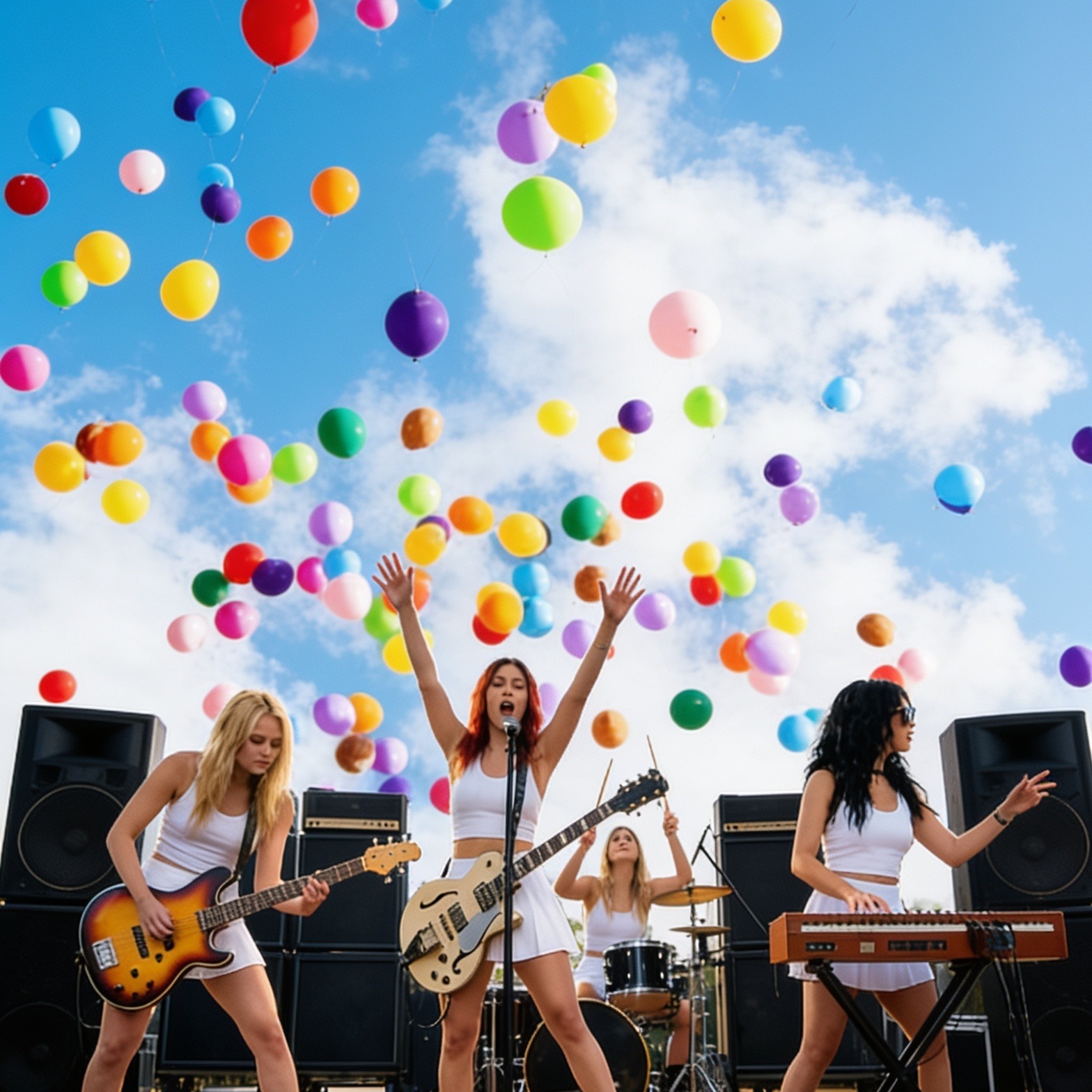 Velvet Karens - Rainbow of Balloons artwork