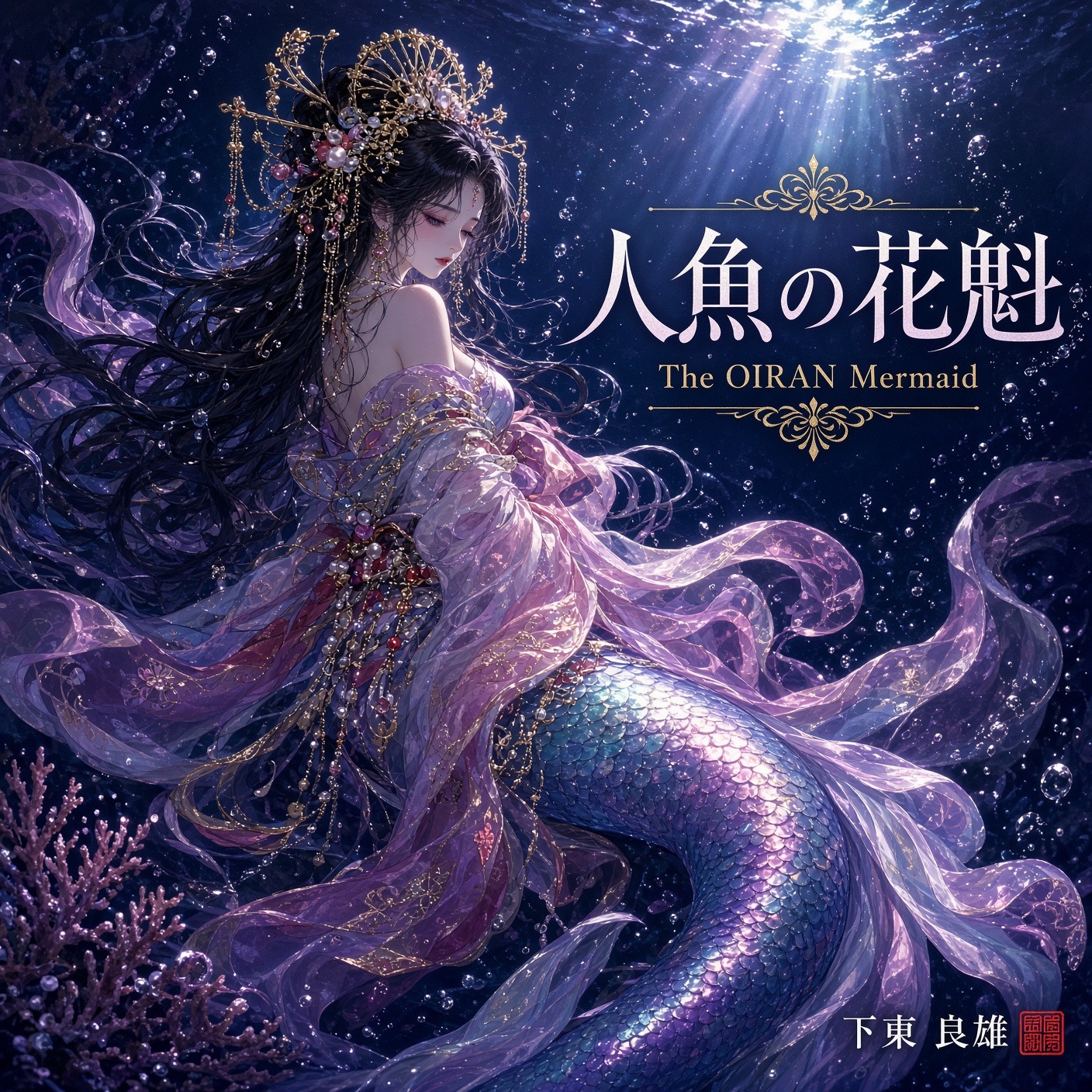 人魚の花魁　The OIRAN Mermaid artwork