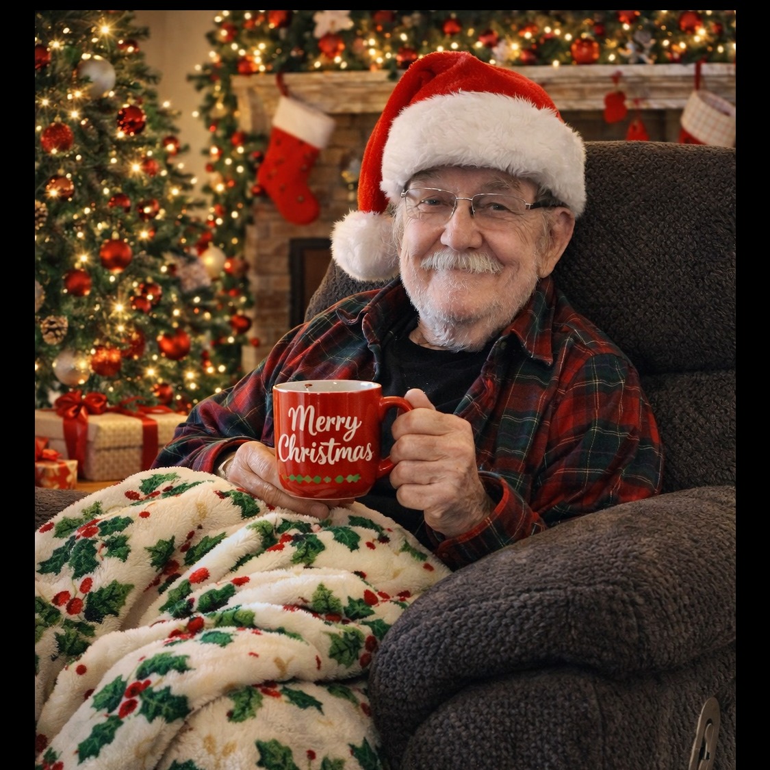 Christmas Time at Grandpa's artwork