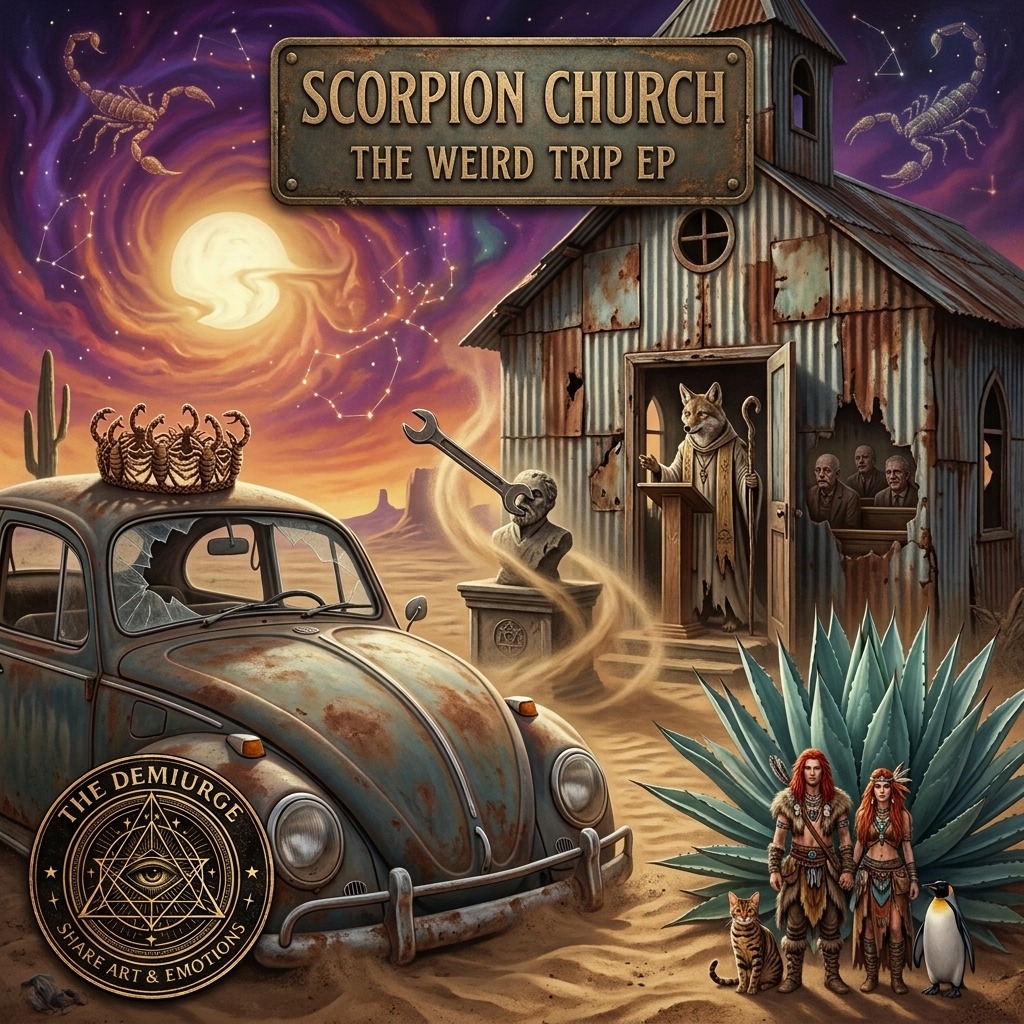 "SCORPION CHURCH" (The Demiurge 🥦) artwork