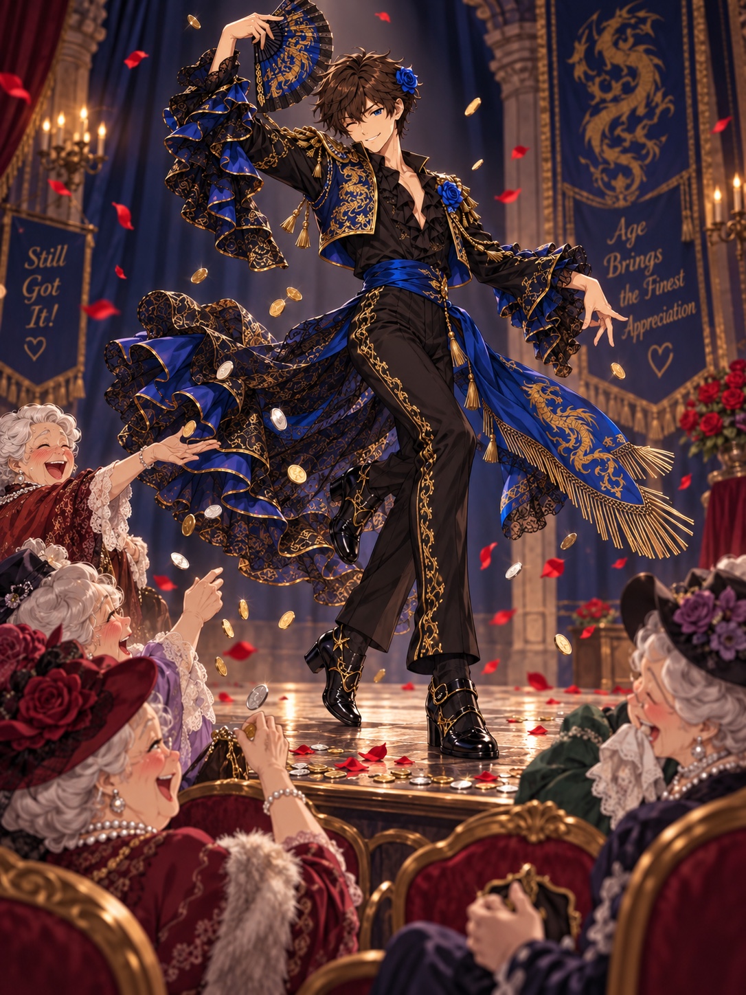 “Michael’s Senior Flamenco Side Hustle” artwork