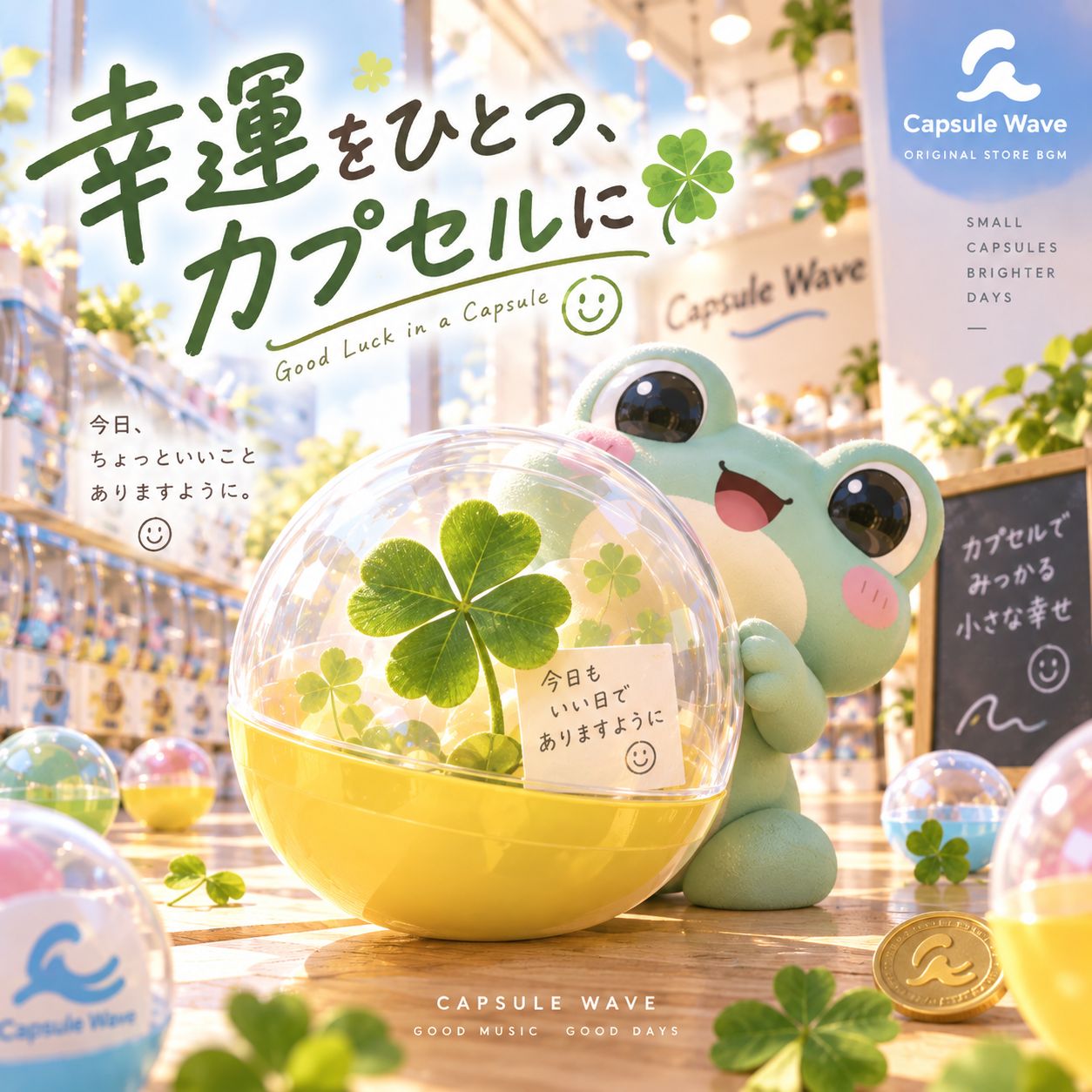 幸運をひとつ、カプセルに Capsule Wave Shop Music Capsule Wave Shop Music artwork