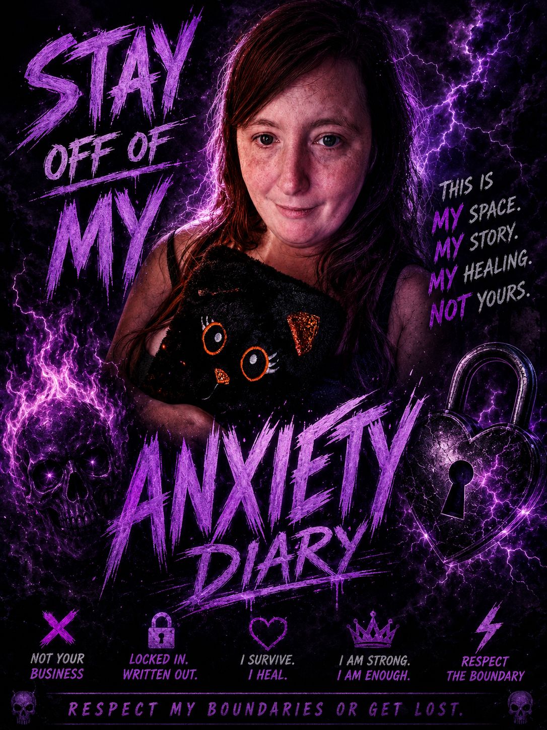 Locked Anxiety Diary STAY AWAY 🔐 artwork