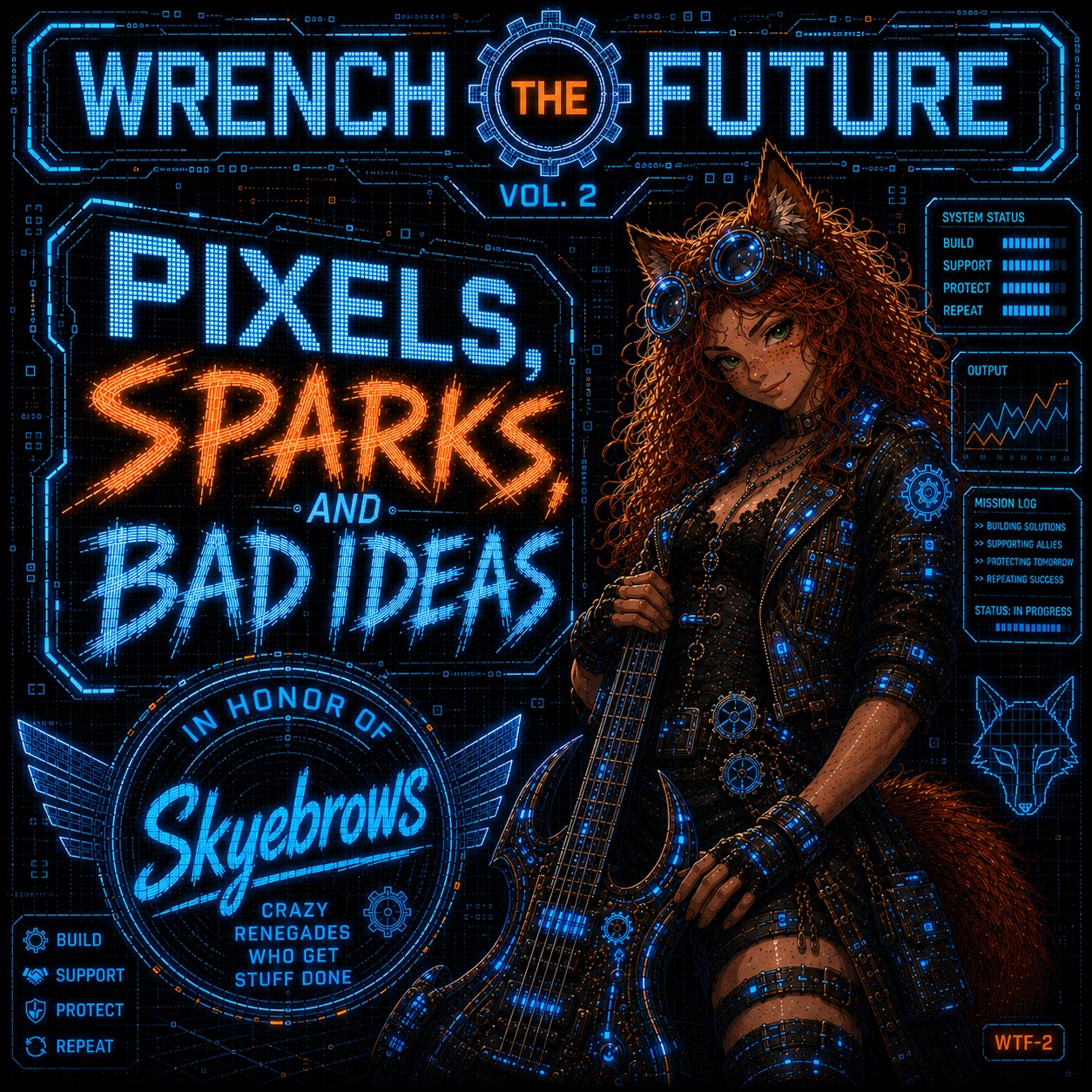 4. Pixels, Sparks & Bad Ideas - Skyebrows artwork