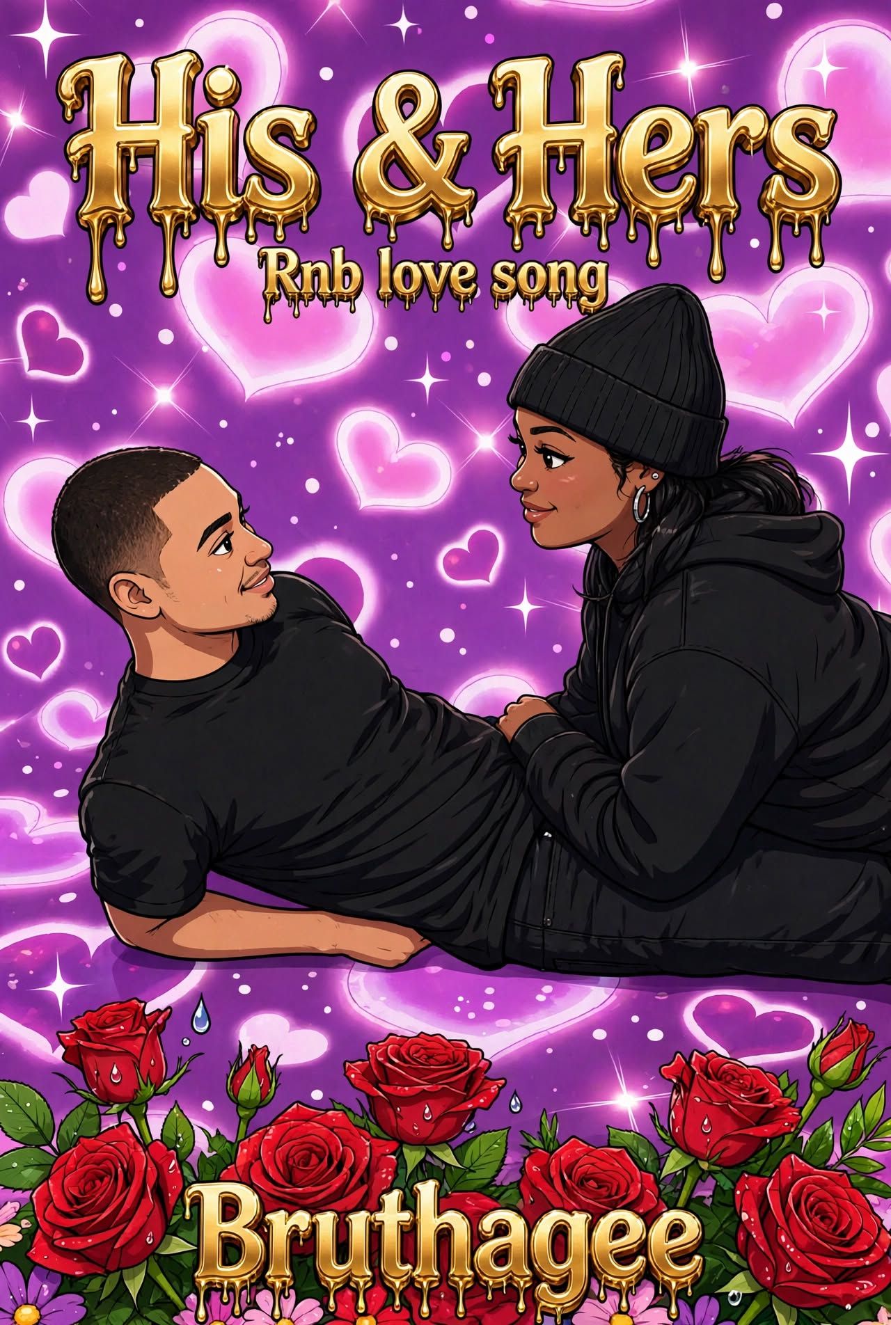 His and Hers 🤍💜 artwork