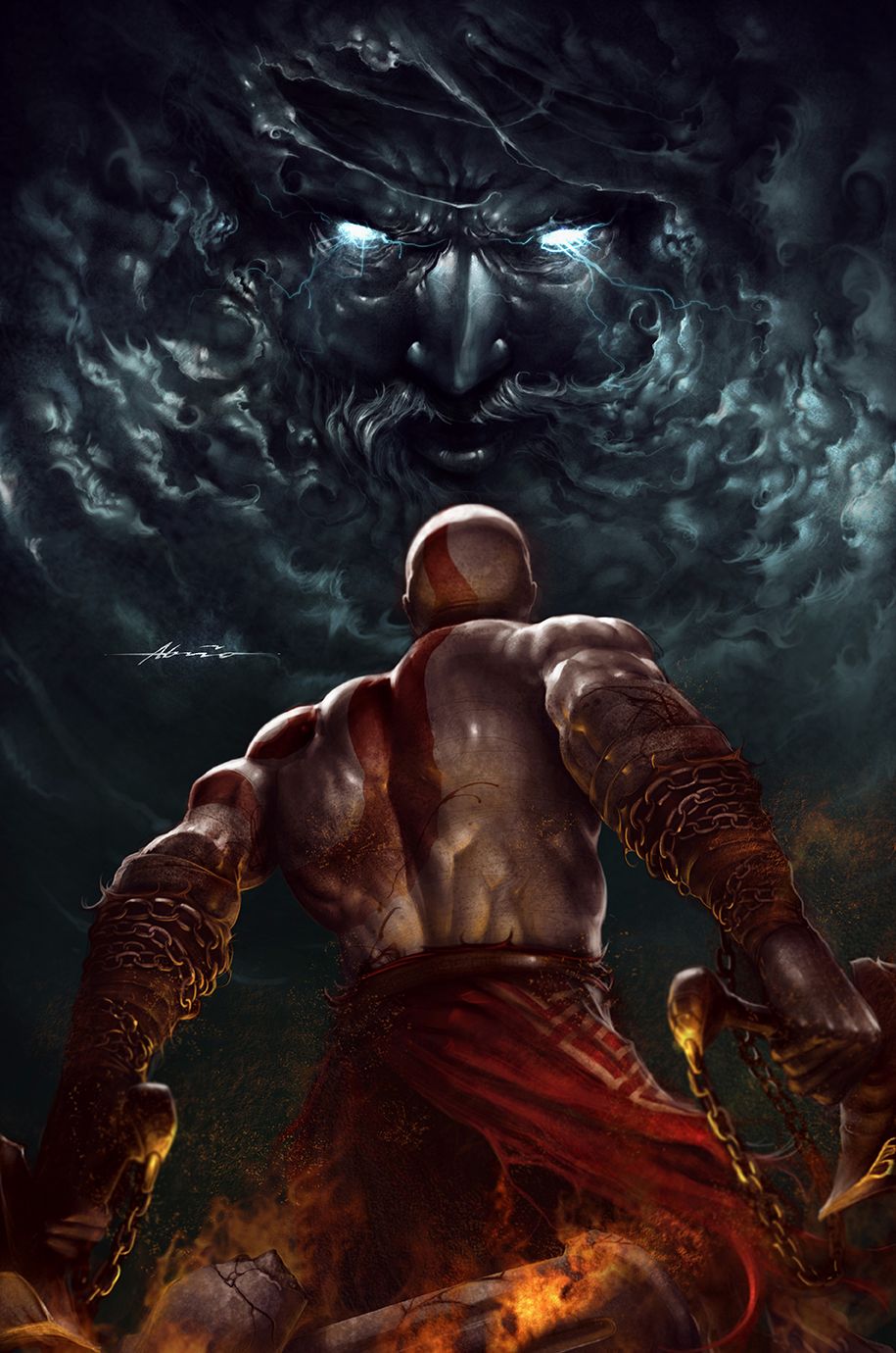 the wrath of Zeus artwork