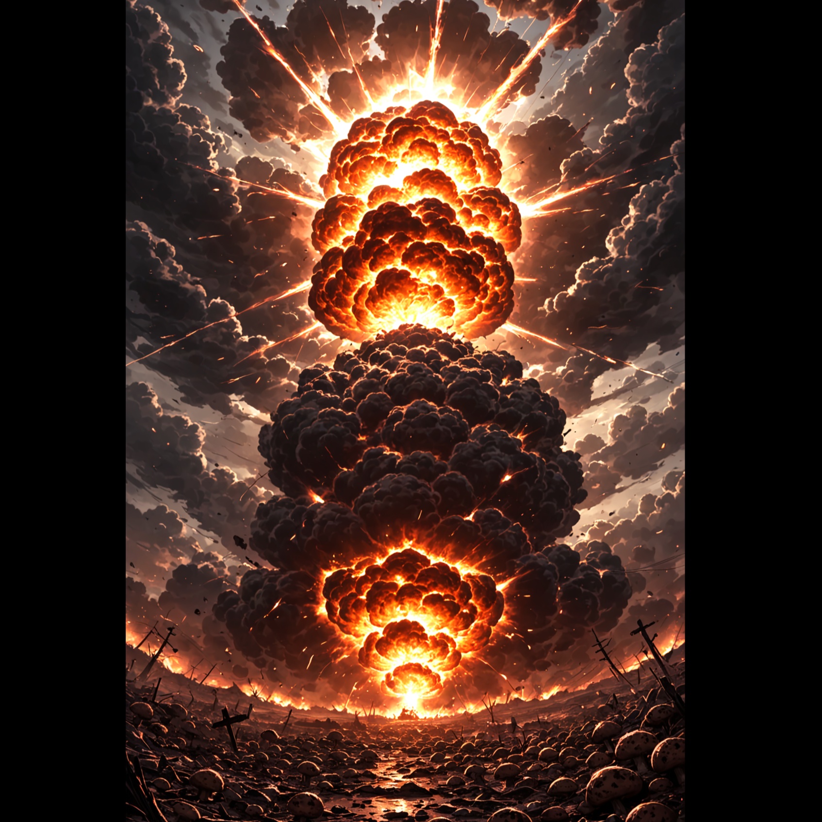 hard techno beats 18-nuclear explosion artwork