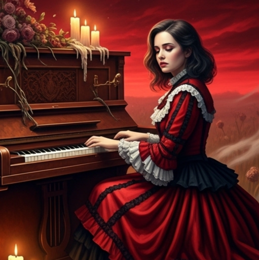 Crimson Sunset Farewell • Instrumental artwork