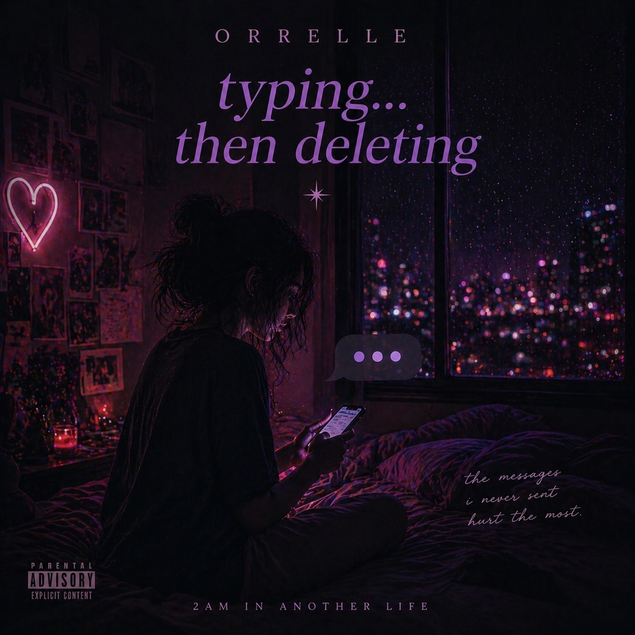 TYPING… THEN DELETING artwork