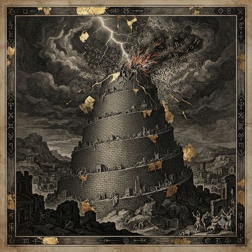 La tour de Babel et la grande fusion artwork