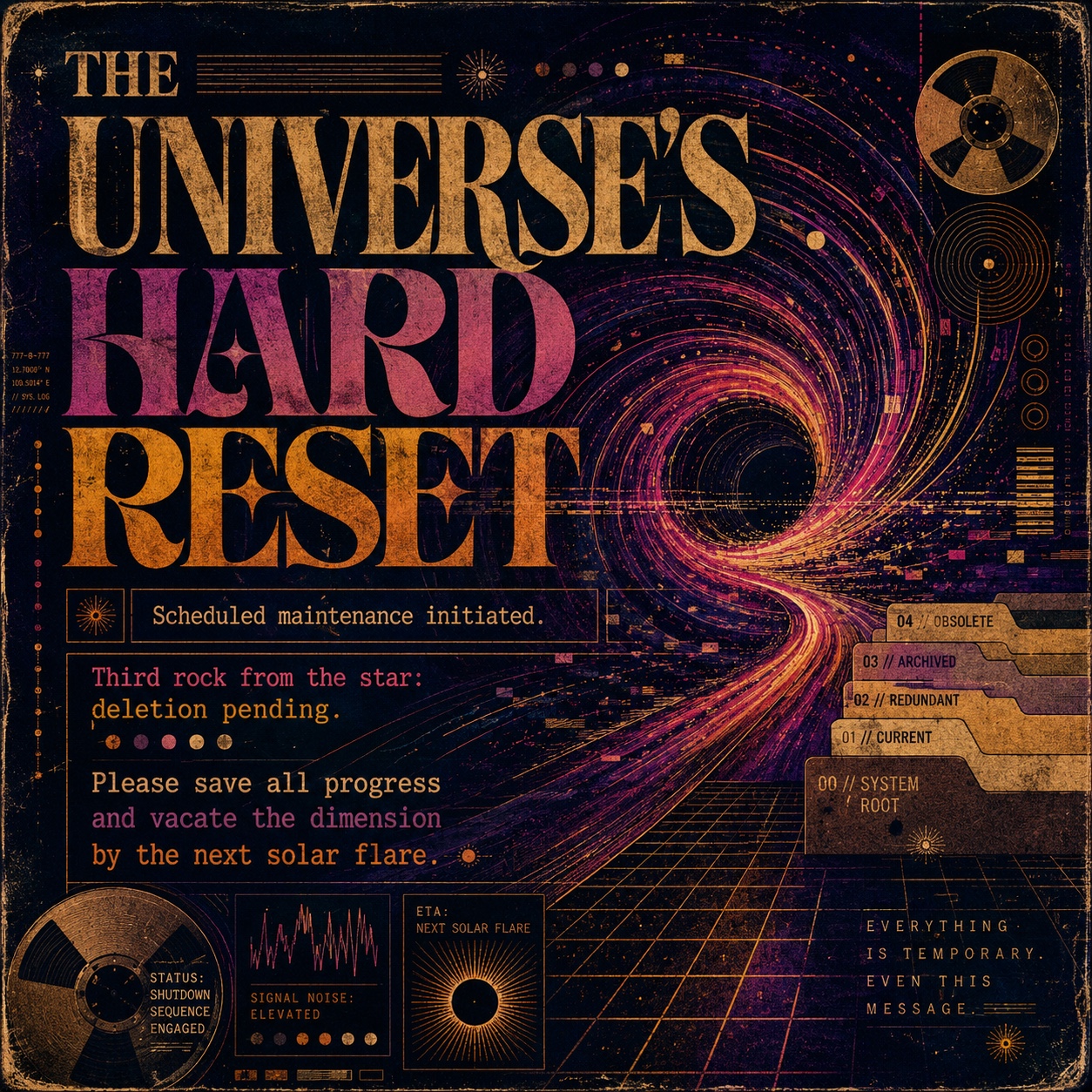 The Universe’s Hard Reset artwork