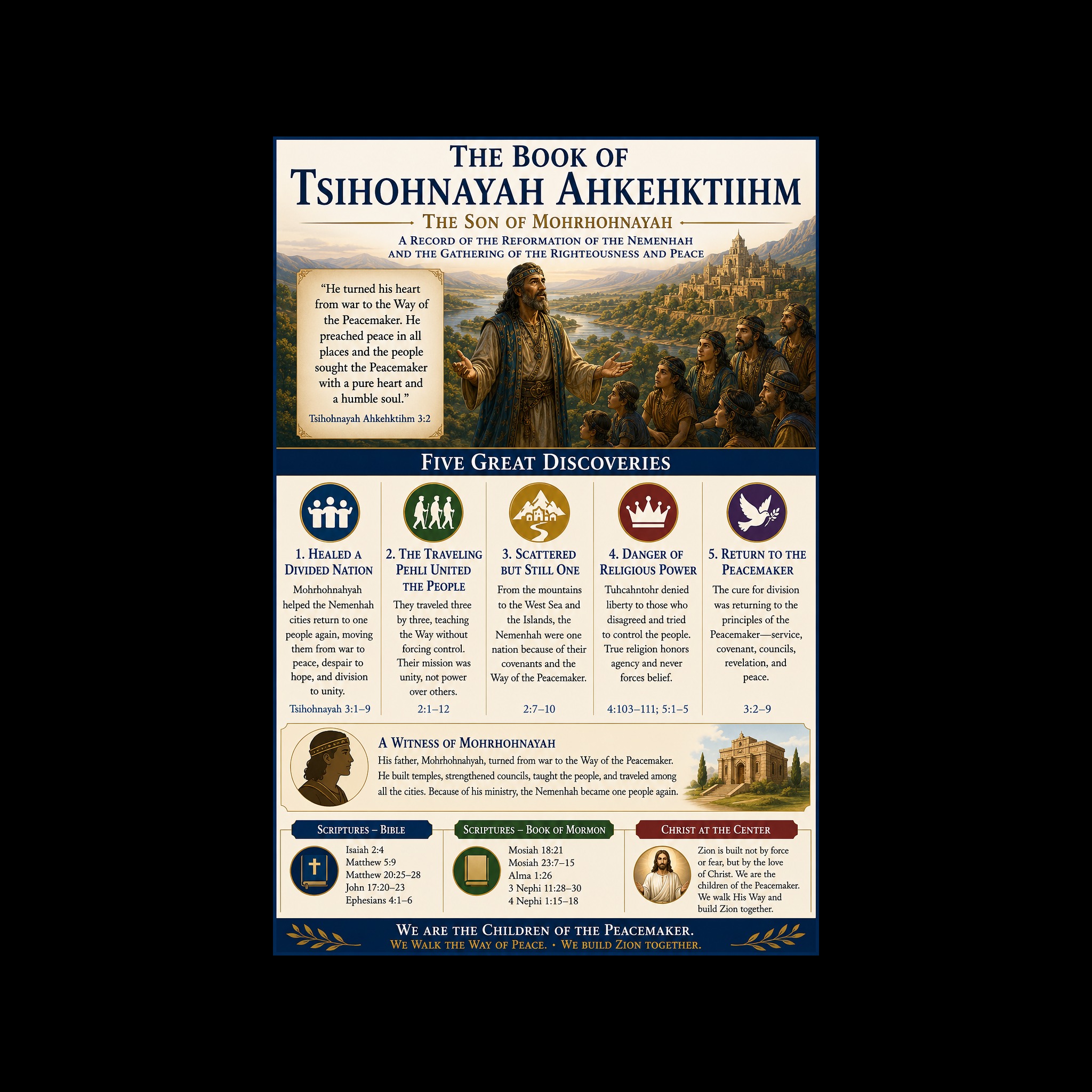 The Book of Tsihohnayah Ahkehktihm -  Son of Moroni artwork