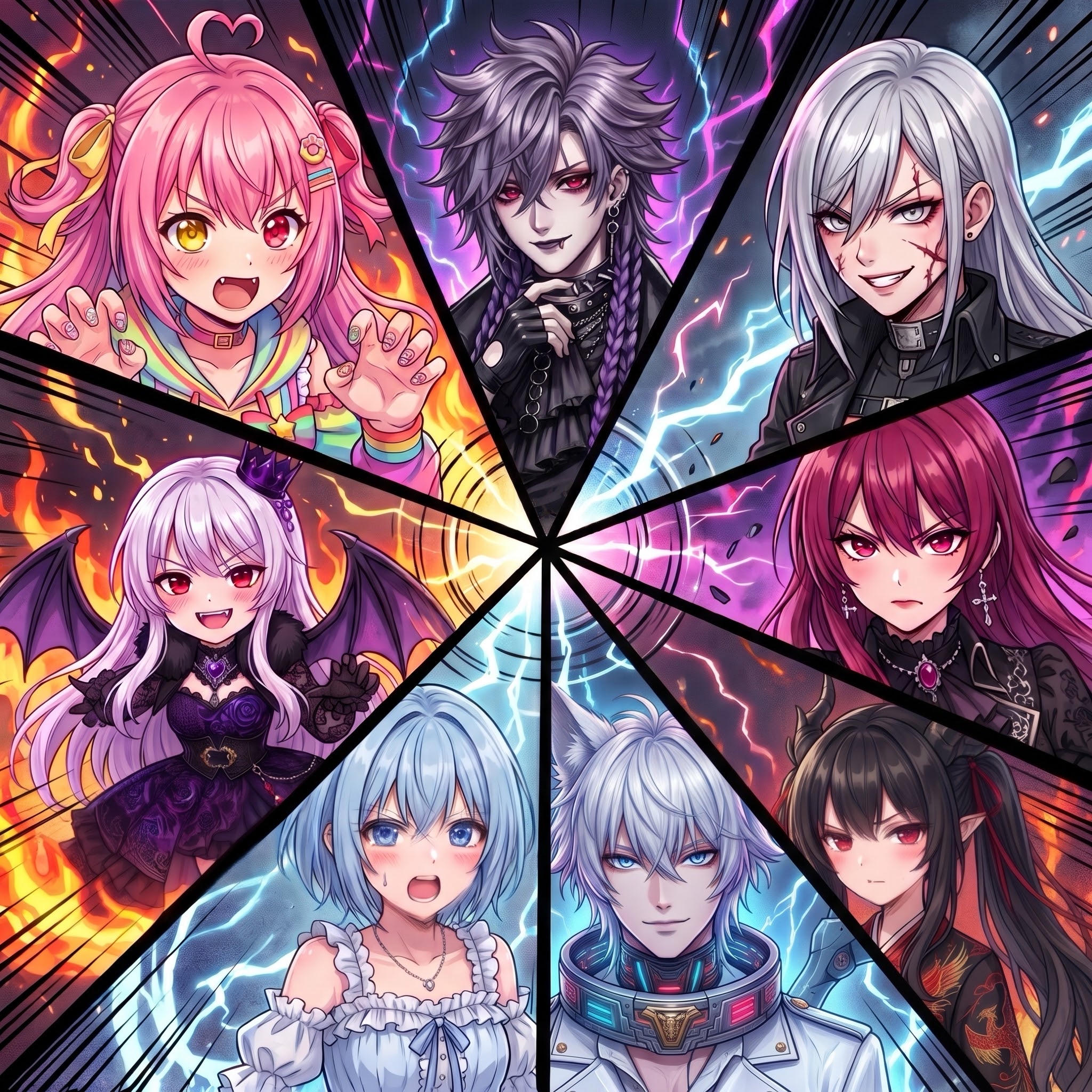 😈🎸🎻🥀🐉🐺🧊🦇 artwork