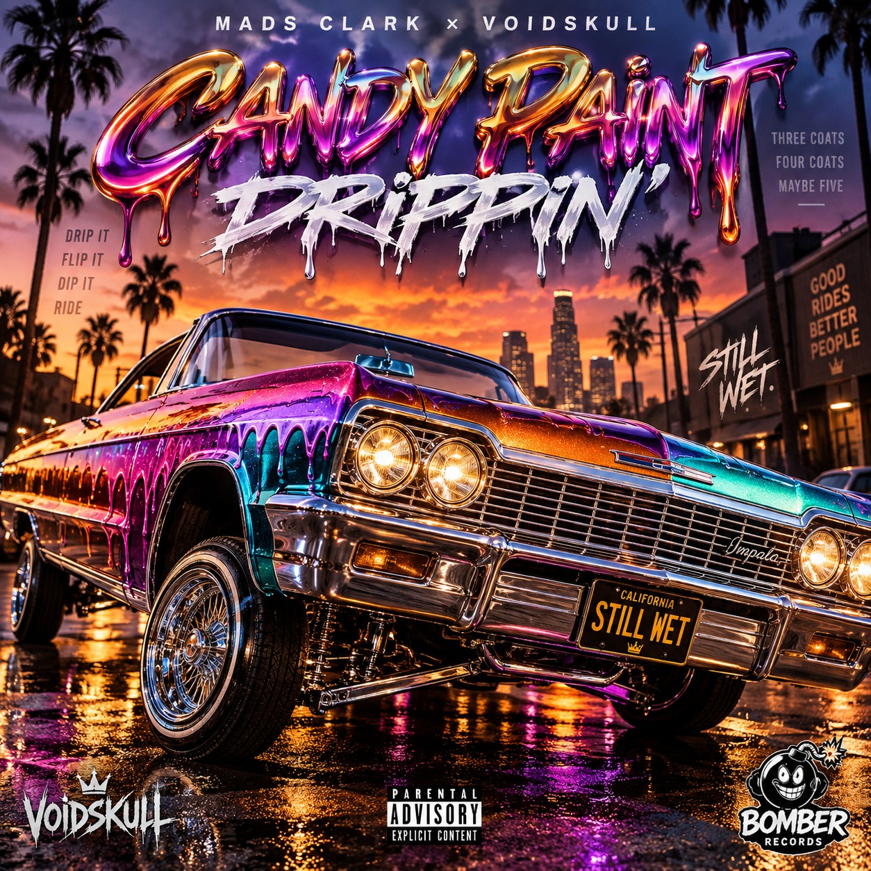 CANDY PAINT DRIPPIN'  — Mads Clark × VoidSkull artwork