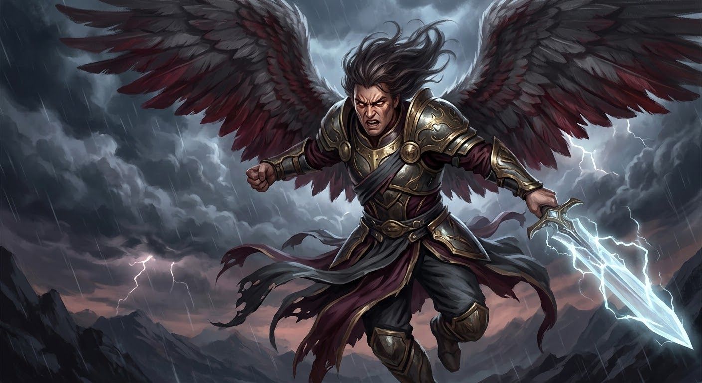 Enraged angel artwork