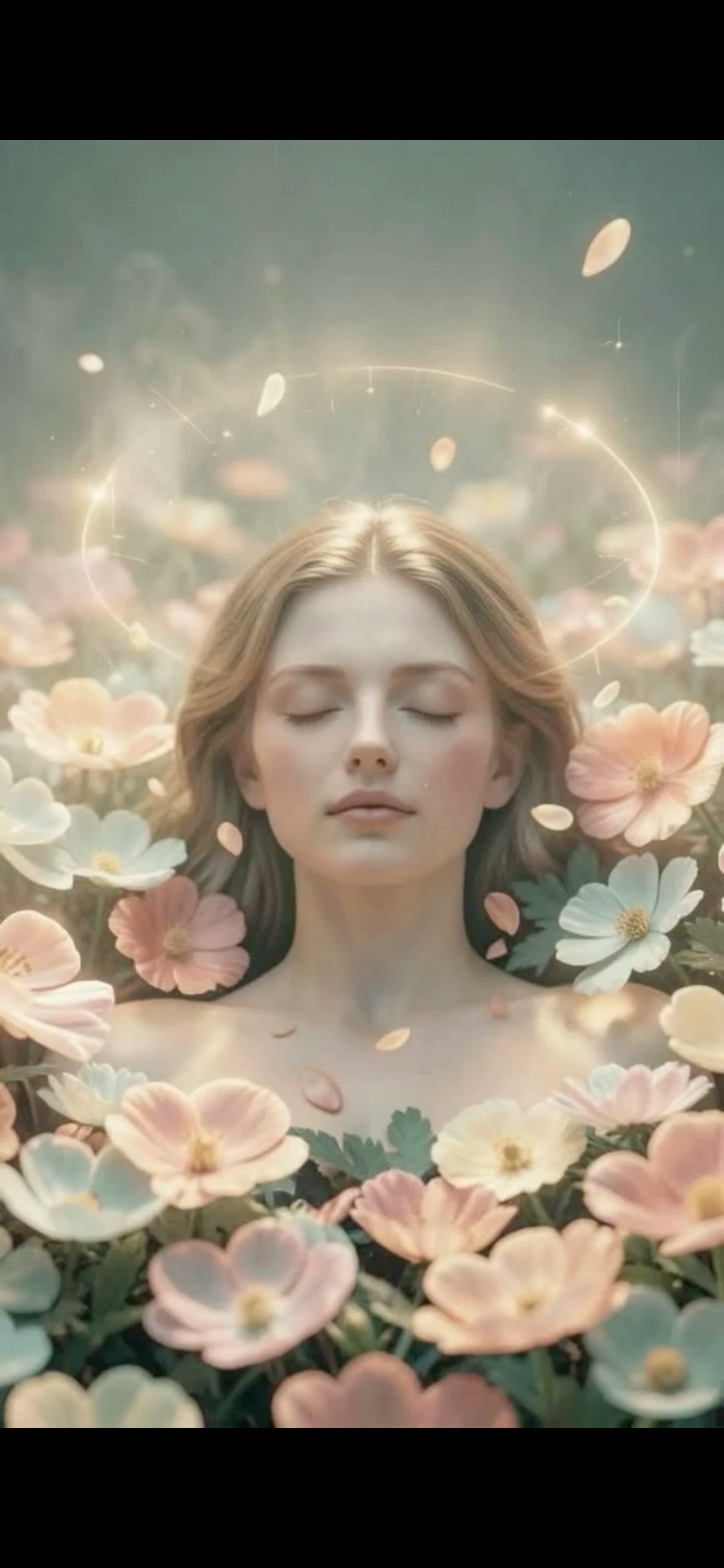 Bed of flowers artwork