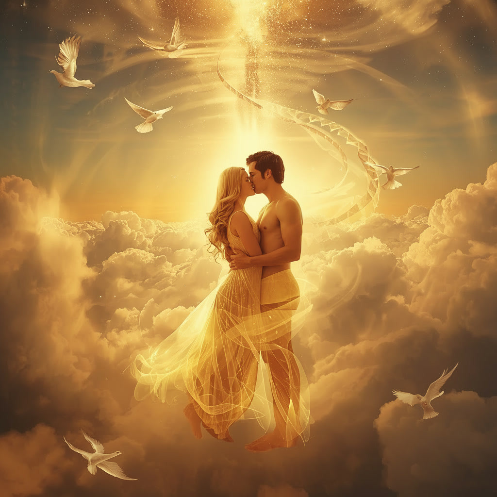 Solenne's Love Doves 🕊️✨🌅 artwork