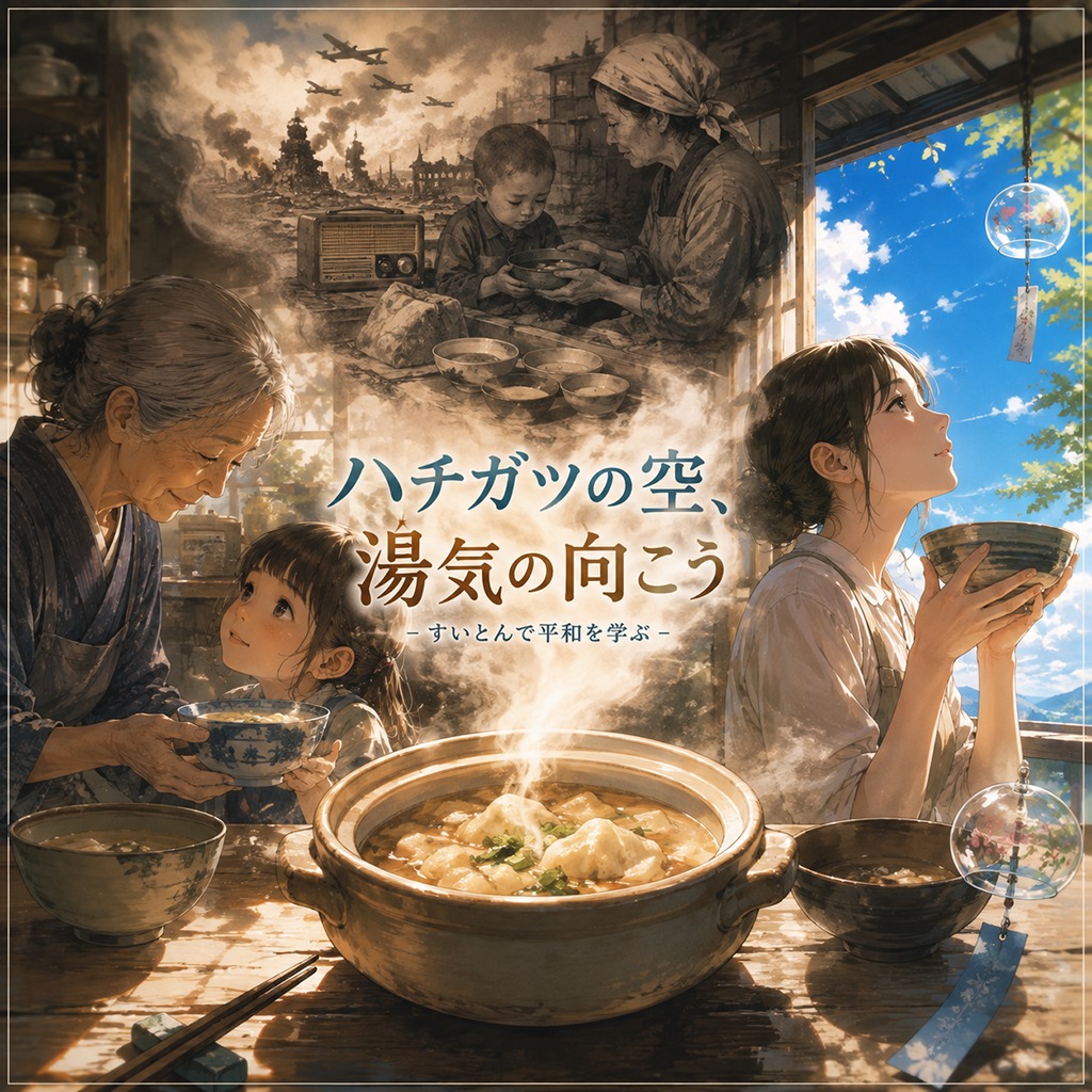 ハチガツの空、湯気の向こう artwork