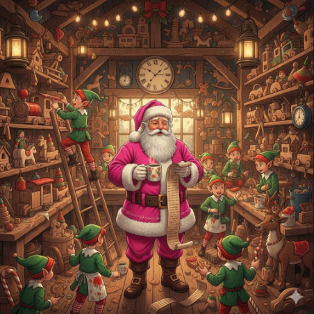 サンタの慌ただしい12月 (Santa's Hectic December)アメリカにいるサンタクロース by Wednesday | Suno