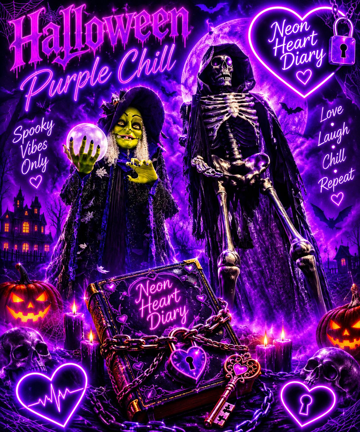Purple Chill Halloween personal Date 🎃💜♥️😍🥰😚😋😚😋😚😋😚😋🔐 artwork