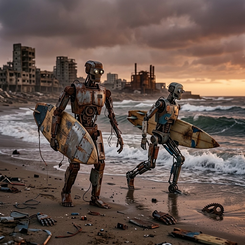 Robot Surfers Maxモードオフ #Labo artwork