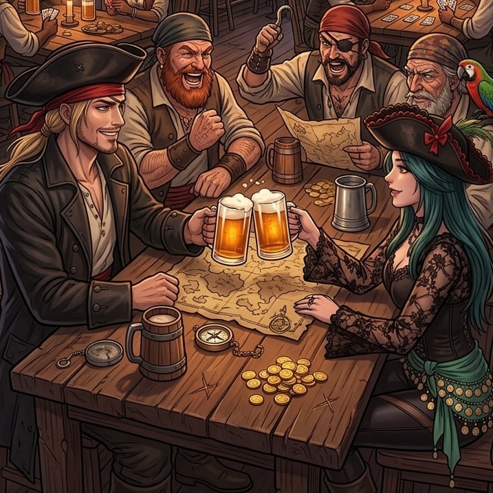 Captain Pearl and the Barroom Bet artwork