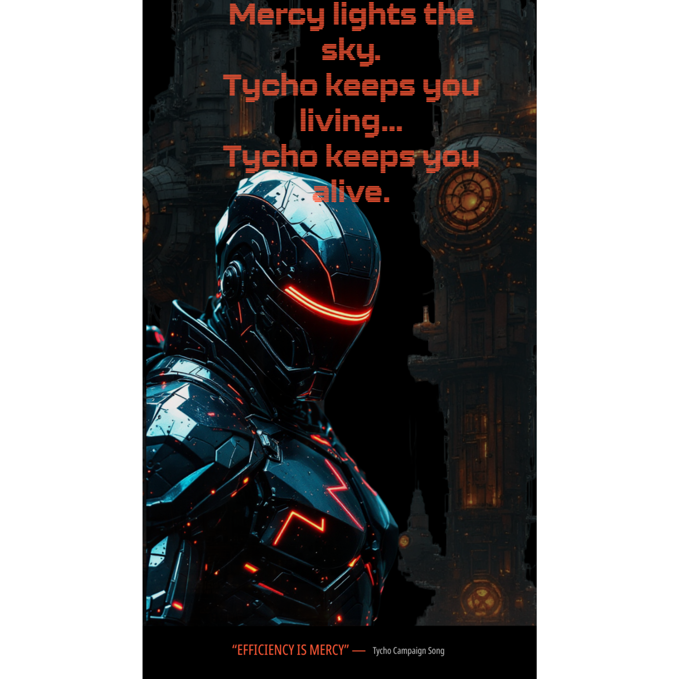 “EFFICIENCY IS MERCY” — Tycho Campaign Song artwork