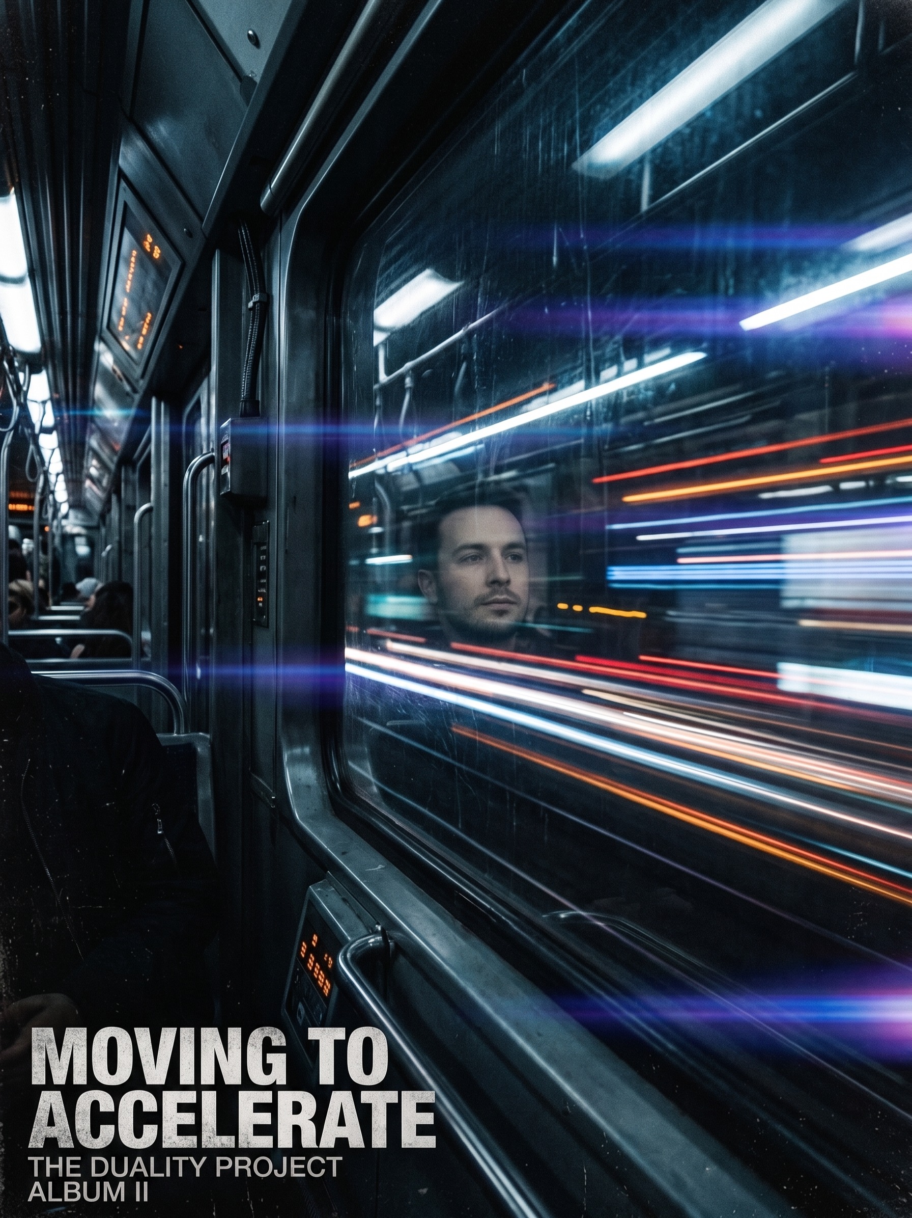 "moving to accelerate." artwork