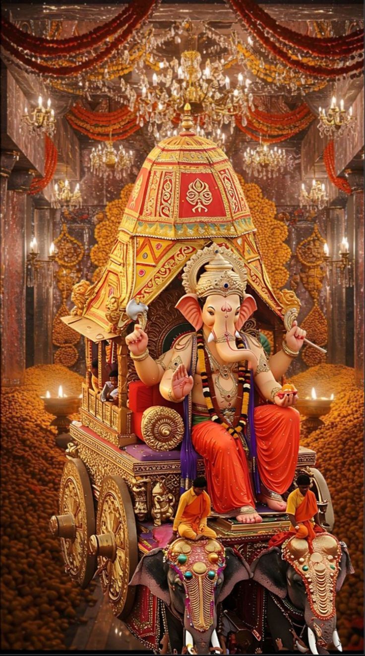 आला आला गणपती रथा मध्ये आला!! artwork