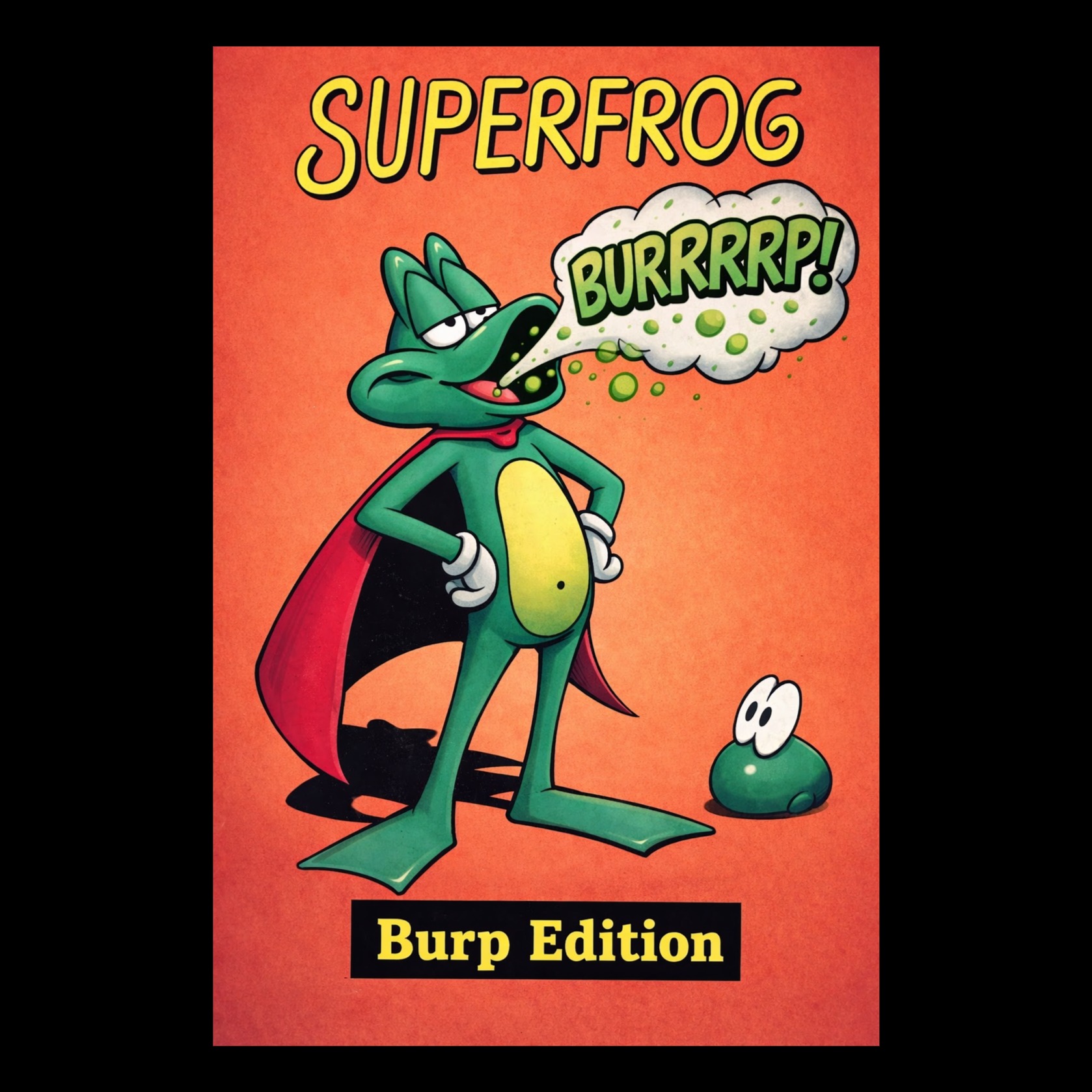 Superfrog Level 1 Burp Edition (Commodore Amiga game cover) artwork